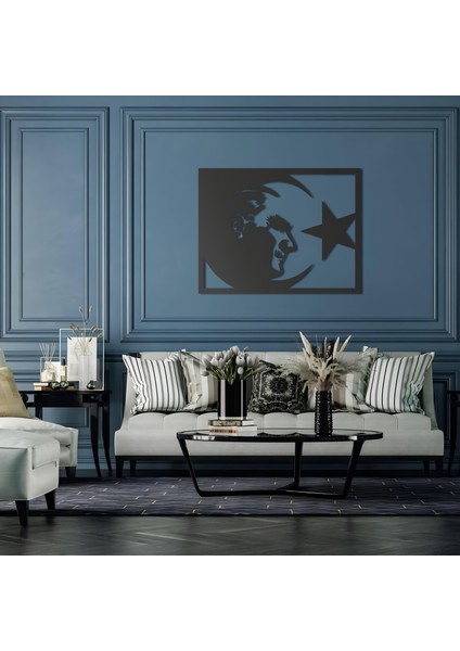 Metal Duvar Tablosu Atatürk Portre Ev ve Ofis Için Özel Tasarım