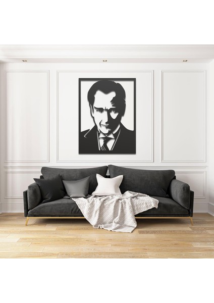 Metal Duvar Tablosu Atatürk Portre Ev ve Ofis Için Özel Tasarım