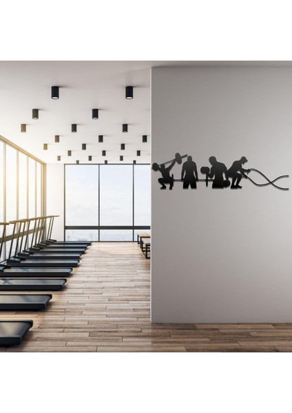 Metal Duvar Tablosu Fitness Gym ve Spor Salonlarına Özel Tasarım