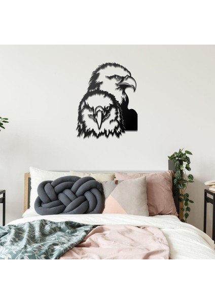 Metal Şahin Tasarımlı Ev ve Ofis Için Duvar Tablosu