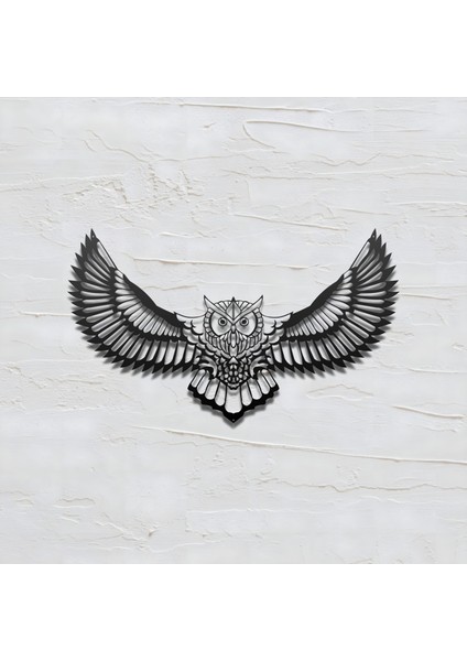 Metal Baykuş Tasarımlı Ev ve Ofis Için Duvar Tablosu modelleri