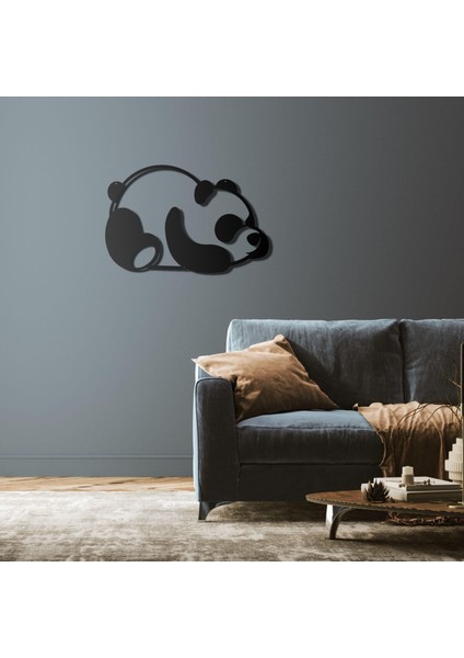 Metal Panda Tasarımlı Ev ve Ofis Için Duvar Tablosu fiyatları