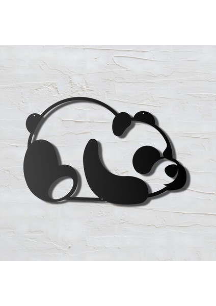 Metal Panda Tasarımlı Ev ve Ofis Için Duvar Tablosu modelleri