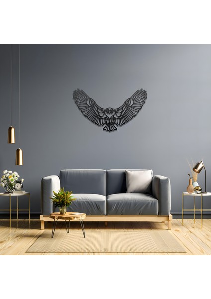 Metal Kartal Tasarımlı Ev ve Ofis Için Duvar Tablosu