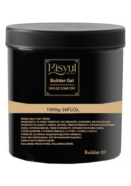 Builder Gel Uv/led Soak Off Protez Tırnak Kalıcı Oje 1000G