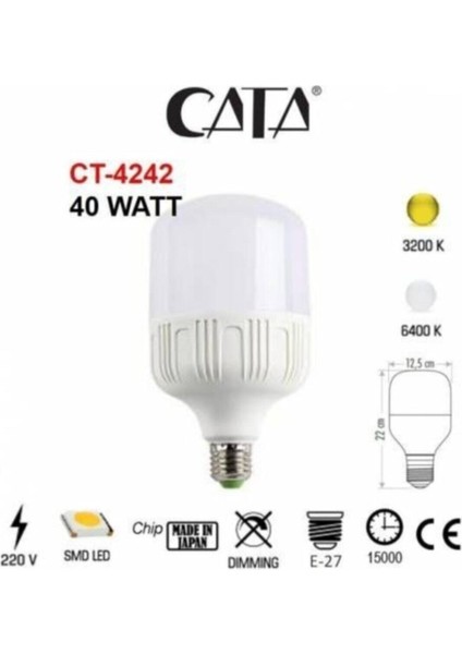 Ct-4242 Torch Led Ampul 40w