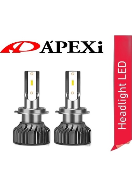 H3 LED Xenon Five Star Mini LED 12 Volt Şimşek Etkili