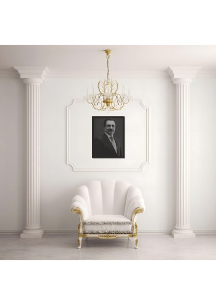 Metal Duvar Tablosu Muhsin Yazıcıoglu Portre Ev ve Ofis Için Özel Tasarım fiyatları