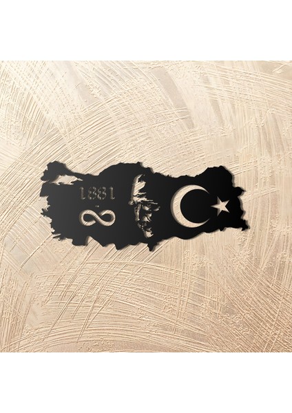 Metal Duvar Tablosu Atatürk Portre Ev ve Ofis Için Özel Tasarım modelleri