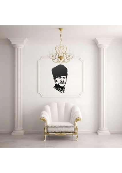 Metal Duvar Tablosu Atatürk Portre Ev ve Ofis Için Özel Tasarım