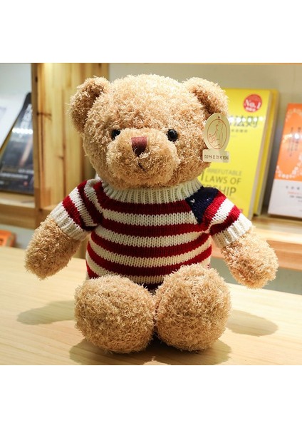 30 cm Hayvan Teddy Bear Doll Peluş Yama Ayı Peluş Oyuncak Çocuk Doğum Günü Noel Hediyesi H (Yurt Dışından)