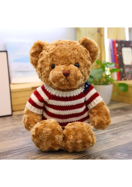 30 cm Hayvan Teddy Bear Doll Peluş Yama Ayı Peluş Oyuncak Çocuk Doğum Günü Noel Hediyesi L (Yurt Dışından)