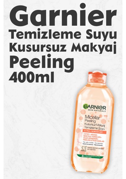 Micellar Kusursuz Makyaj Temizleme Suyu Peeling 400 ml