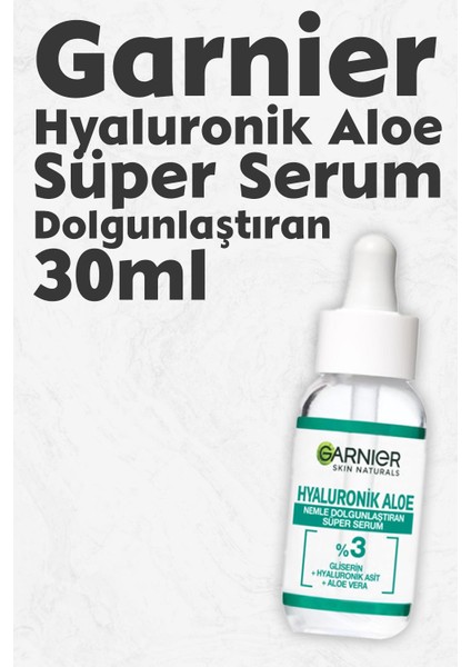 Süper Serum Dolgunlaştıran Hyaluronik Aloe 30 ml