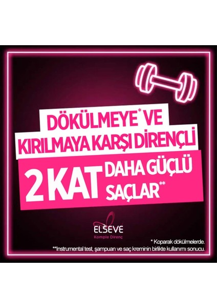 Loreal Paris Elseve Komple Direnç Şampuan 400ML x 3 Adet