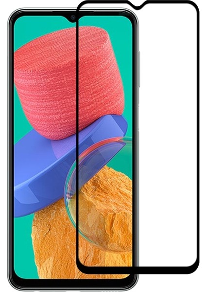 Samsung Galaxy M33 ile Uyumlu Şeffaf Ekranı Tam Kaplayan 5d Cam Kırılmaz Cam Ekran Koruyucu