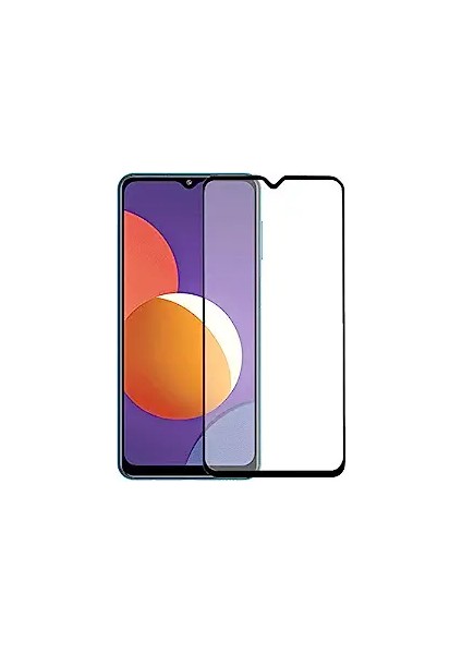 Samsung Galaxy M12 ile Uyumlu Şeffaf Ekranı Tam Kaplayan 5d Cam Kırılmaz Cam Ekran Koruyucu