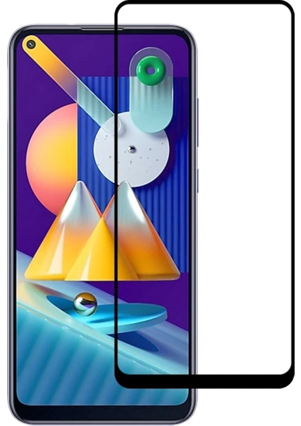 Samsung Galaxy M11 ile Uyumlu Şeffaf Ekranı Tam Kaplayan 5d Cam Kırılmaz Cam Ekran Koruyucu