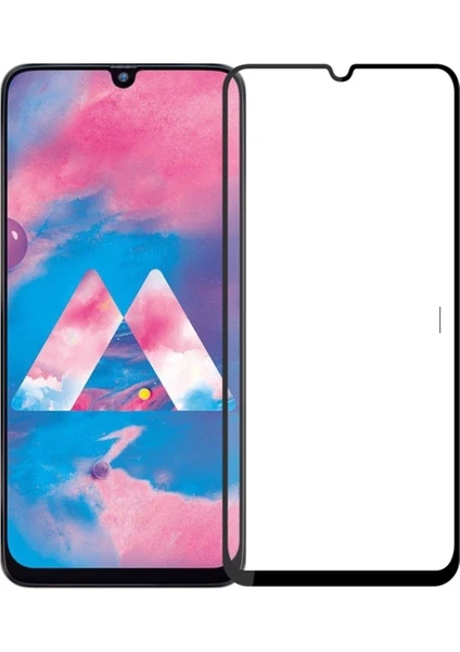 Samsung Galaxy M30S ile Uyumlu Şeffaf Ekranı Tam Kaplayan 5d Cam Kırılmaz Cam Ekran Koruyucu