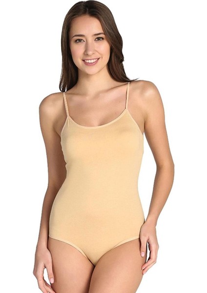 3lü Kadın Ip Askılı Kancalı Çıt Çıtlı Body Pamuklu Rahat