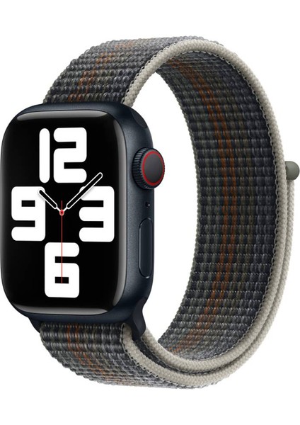 Apple Watch 2/3/4/5/6/7/8/se/nike 38MM 40MM 41MM Hasır Kordon Kaliteli Tasarım (Krd-03)