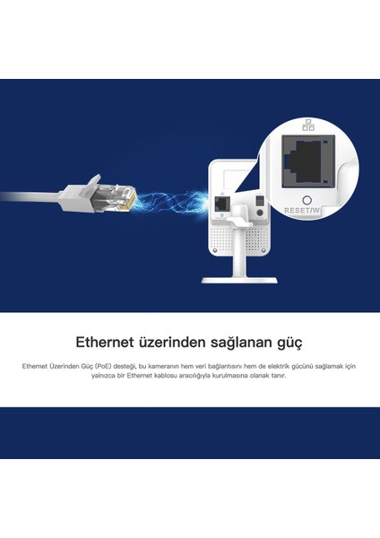 IMOU Cube İç Ortam Akıllı PoE Kamera /2 MP-Gece Görüşü-SD Kart Desteği-Hareket ve PIR Algılama-İki Yönlü Konuşma-ONVIF-Bulut Hizmeti (IPC-K22AP)