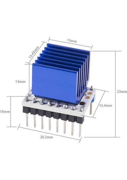 Roba MKS Trinamic TMC2208 V1.2 Step Motor Sürücü Soğutuculu MakerBase 1/256 Step 1.4A CNC 3D Yazıcı Robot Reprap MKS GEN Ramps Prusa Mendel Ultimaker