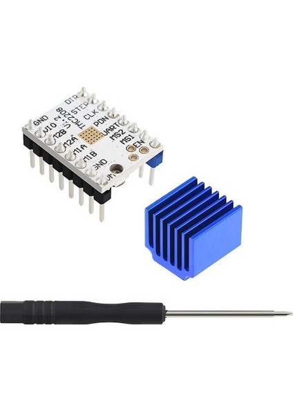 Roba MKS Trinamic TMC2208 V1.2 Step Motor Sürücü Soğutuculu MakerBase 1/256 Step 1.4A CNC 3D Yazıcı Robot Reprap MKS GEN Ramps Prusa Mendel Ultimaker