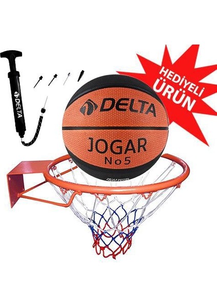 Basketbol Çemberi No5 Jogar Basketbol Topu Basketbol Filesi Top Pompası Seti