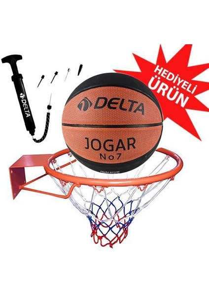 Basketbol Çemberi No7 Jogar Basketbol Topu Basketbol Filesi Top Pompası Seti