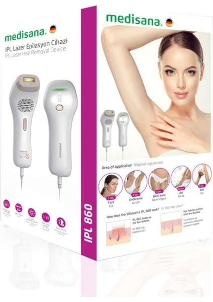 Ipl 860 Lazer Epilasyon Yüz Vücut Tüy Alma Cihazı