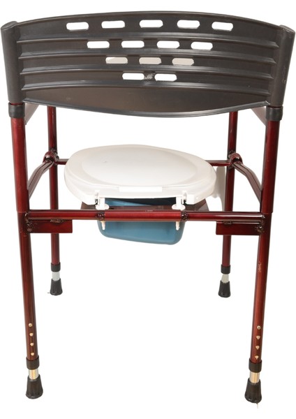 Hasta Klozet Sandalyesi Yaşlı Klozet Yükseltici Kapaklı Klozet Yükseltici Kırmızı modelleri