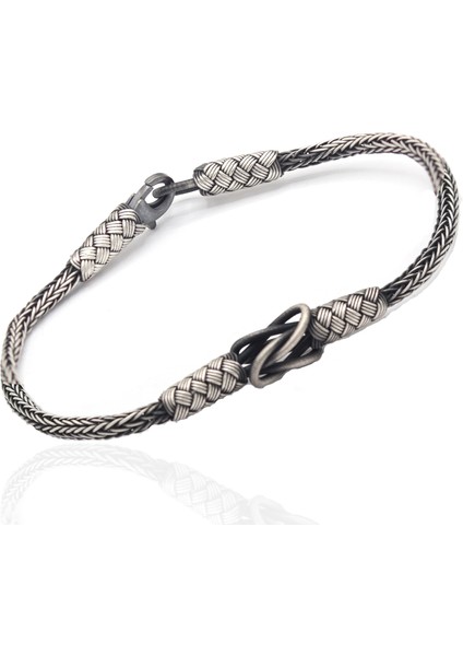 El Işi 1000 Ayar Kazaziye Gümüş Bileklik 201022308