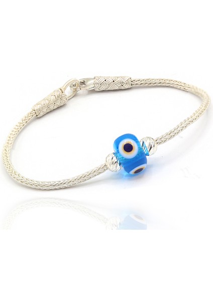 Nazar Boncuklu 1000 Ayar Kazaziye Gümüş Bileklik 201022313 fiyatları