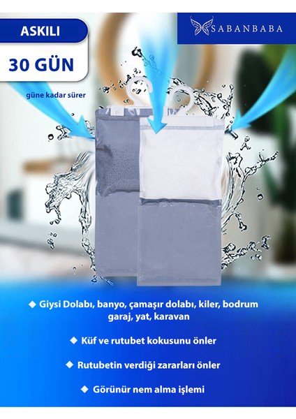 6 Adet Nemson Nem Alıcı Askılı