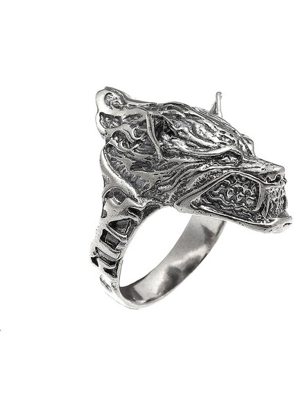 925 Ayar Gümüş Kurt Motifli Yüzük fiyatları