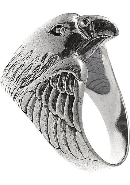 925 Ayar Gümüş Şahin Motifli Yüzük fiyatları