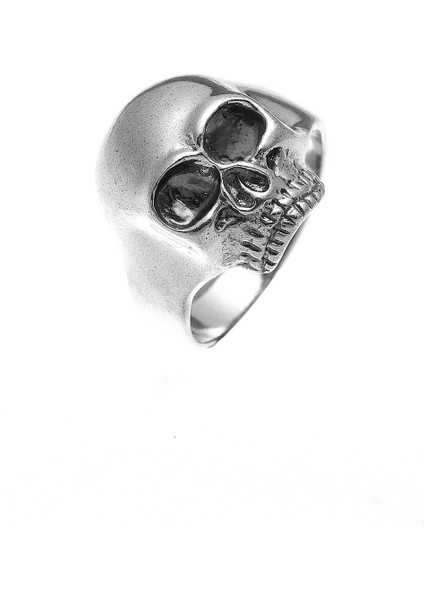 925 Ayar Gümüş Kuru Kafa Motifli Yüzük fiyatları