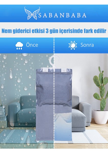 6 Adet Nemson Nem Alıcı Askılı