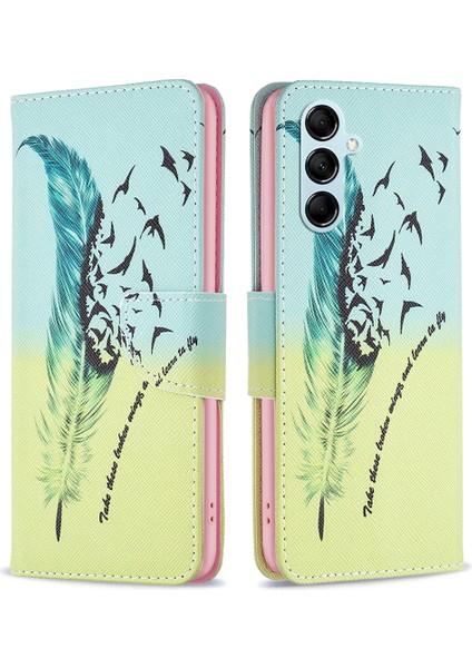 Samsung Galaxy M14 5g Deri Telefon Kasası Cüzdan Standı Akıllı Telefon Kapağı (Yurt Dışından)