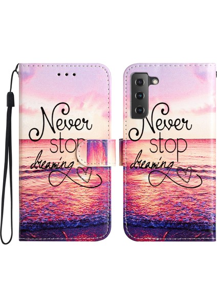 Samsung Galaxy S22 5g Pu Deri Telefon Kılıfı Cüzdan Stand Flip Shockproof Cover (Yurt Dışından)