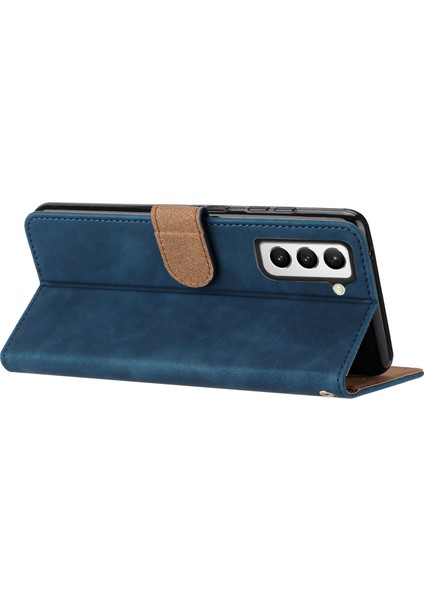Samsung Galaxy S22 Plus 5g Stand Cüzdan Folio Flip Case Butterfly Baskılı Sıçrama Deri Deri Kapak (Yurt Dışından)