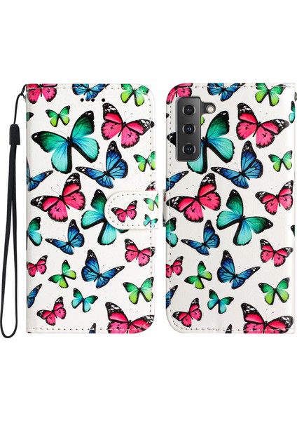 Samsung Galaxy S22 5g Pu Deri Telefon Kılıfı Cüzdan Stand Flip Shockproof Cover (Yurt Dışından)