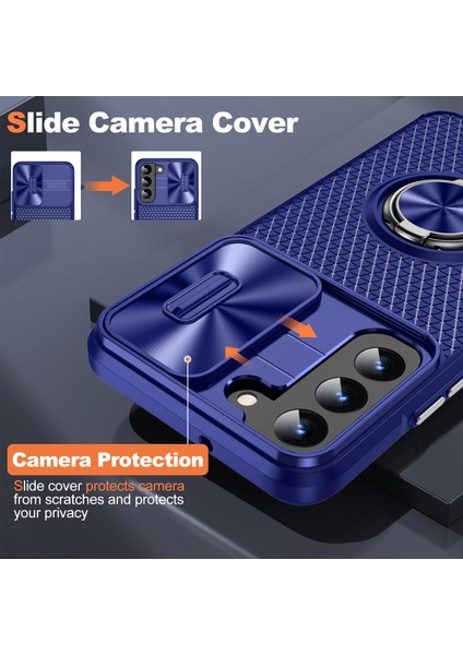 Samsung Galaxy S22 5g Pc+Tpu Kickstand Case Slayt Kamera Lens Koruyucu ile Telefon Kılıfı (Yurt Dışından) modelleri