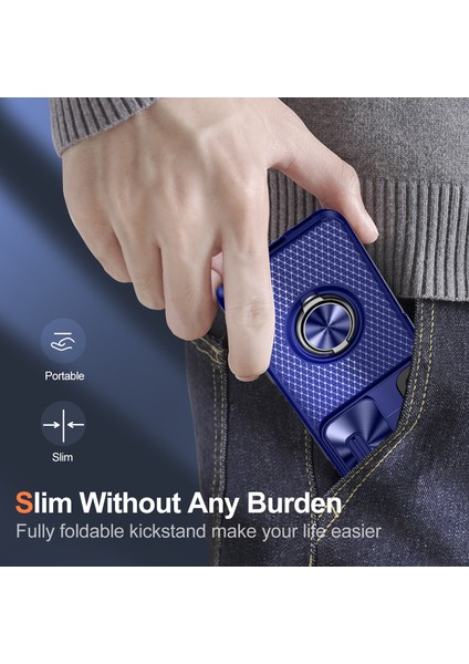 Samsung Galaxy S22 5g Pc+Tpu Kickstand Case Slayt Kamera Lens Koruyucu ile Telefon Kılıfı (Yurt Dışından) fırsatları