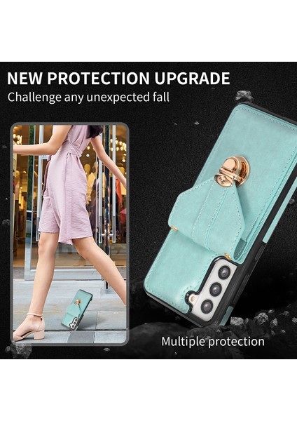 Samsung Galaxy S22 5g Kart Tutucu Kickstand Pu Deri+Tpu Telefon Kapağı (Yurt Dışından) indirimleri