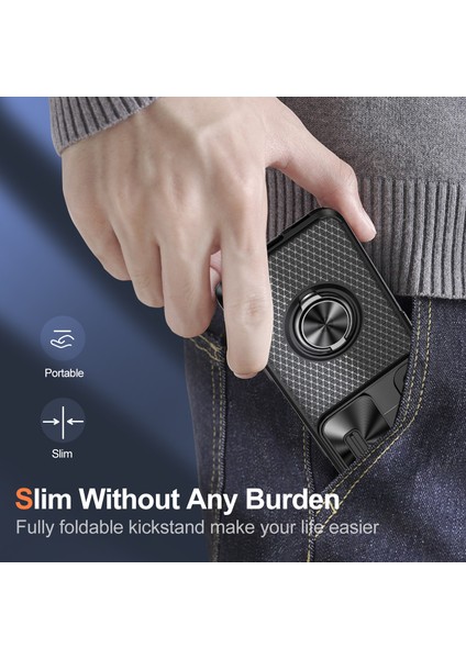 Samsung Galaxy S22 5g Pc+Tpu Kickstand Case Slayt Kamera Lens Koruyucu ile Telefon Kılıfı (Yurt Dışından) fırsatları