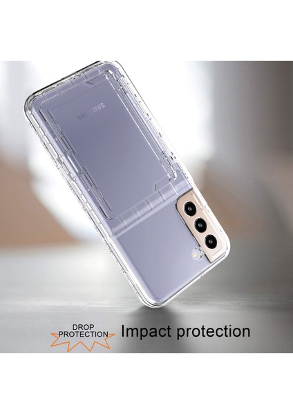 Samsung Galaxy S22 5g Kart Tutucu Kickstand Case Kalınlaştırılmış Pc + Tpu Telefon Kapağı Ayna (Yurt Dışından) fırsatları