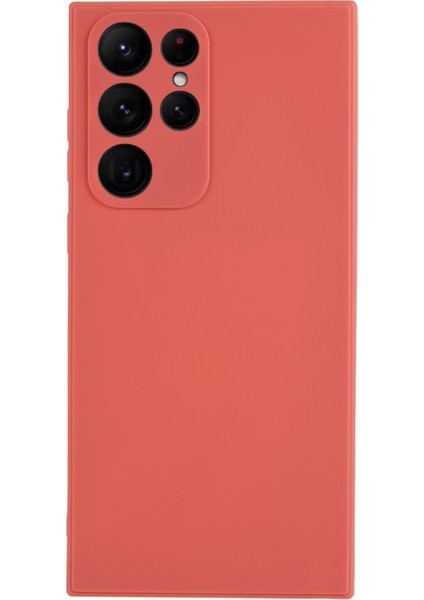 Samsung Galaxy S22 Ultra 5g Düz Kenar Tpu Kapak Lens Hassas Kesim Şeker Renkli Telefon Kılıfı (Yurt Dışından)