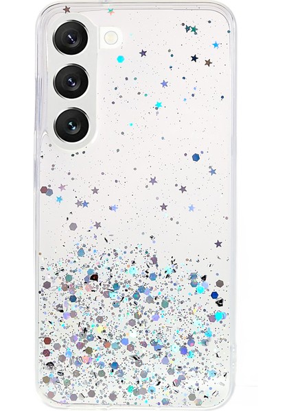 Samsung Galaxy S22 5g Starry Sky Sparkle Epoksi Telefon Kılıfı Yumuşak Tpu Koruyucu Arka Kapak (Yurt Dışından)